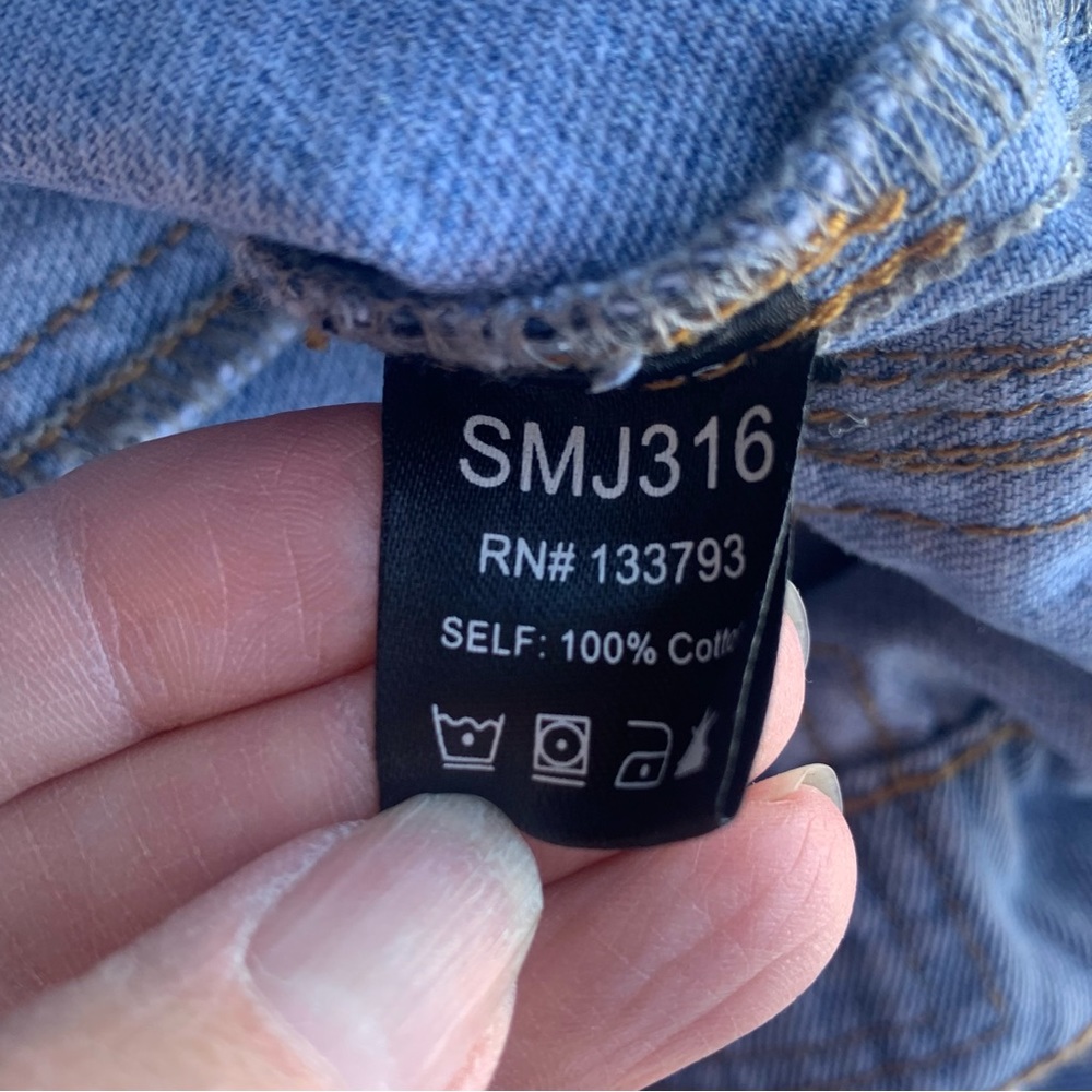 Pol Oversized Patchwork Jean Jacket - image 8